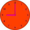 download Clock clipart image with 315 hue color