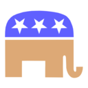 download Gop Elephant White Background clipart image with 270 hue color