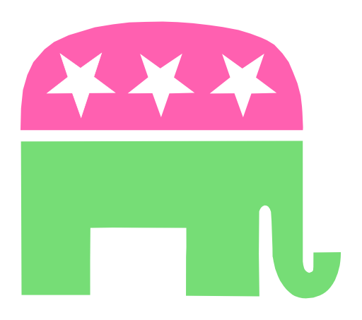 Gop Elephant White Background