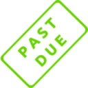 download Past Due Business Stamp 1 clipart image with 90 hue color