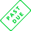 download Past Due Business Stamp 1 clipart image with 135 hue color