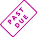 download Past Due Business Stamp 1 clipart image with 315 hue color