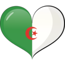 Algeria Heart Flag