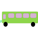 download Red Bus clipart image with 90 hue color