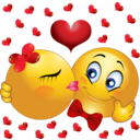 Lovers Kissing Smiley Emoticon