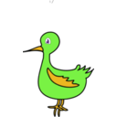 download Yellow Bird clipart image with 45 hue color