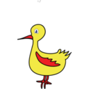 download Yellow Bird clipart image with 0 hue color