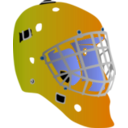 download Goalie Mask clipart image with 180 hue color