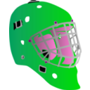 download Goalie Mask clipart image with 270 hue color