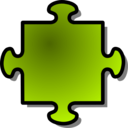 download Green Jigsaw Piece 04 clipart image with 315 hue color