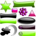 download Mixed Gloss Stuff clipart image with 90 hue color