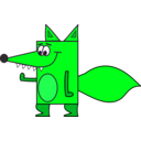 download Fox clipart image with 90 hue color