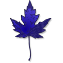 download Maple Leaf clipart image with 225 hue color