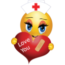 download Healed Heart Girl Smiley Emoticon clipart image with 0 hue color