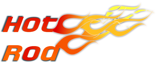 Hot Rod Text Illustration