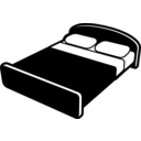 download Bed clipart image with 0 hue color