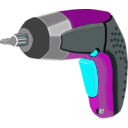 download Screwdriver Battery Powered Electric clipart image with 180 hue color