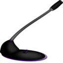 download Microphone clipart image with 270 hue color