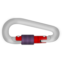 download Carabiner clipart image with 0 hue color