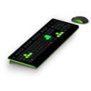 download Generic Gaming Keyboard Mouse clipart image with 90 hue color