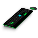download Generic Gaming Keyboard Mouse clipart image with 135 hue color