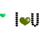 download Red Heart clipart image with 90 hue color
