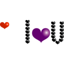 download Red Heart clipart image with 315 hue color