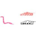 download Worm clipart image with 315 hue color