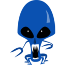 download Alien clipart image with 135 hue color