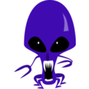 download Alien clipart image with 180 hue color