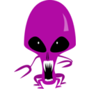 download Alien clipart image with 225 hue color