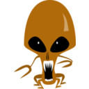 download Alien clipart image with 315 hue color