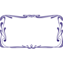 download Art Nouveau Frame clipart image with 45 hue color