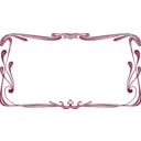 download Art Nouveau Frame clipart image with 135 hue color