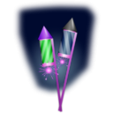 download Firework clipart image with 270 hue color