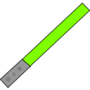 download Red Light Saber clipart image with 90 hue color