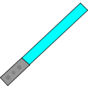 download Red Light Saber clipart image with 180 hue color