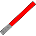 download Red Light Saber clipart image with 0 hue color